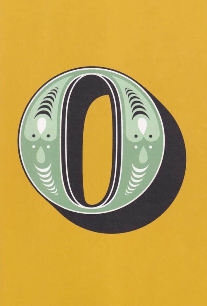 Letter O Postcard